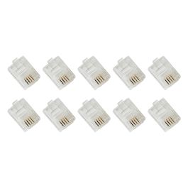 RCA RCATP304RV 10PK MOD PHONE JACKS CLR
